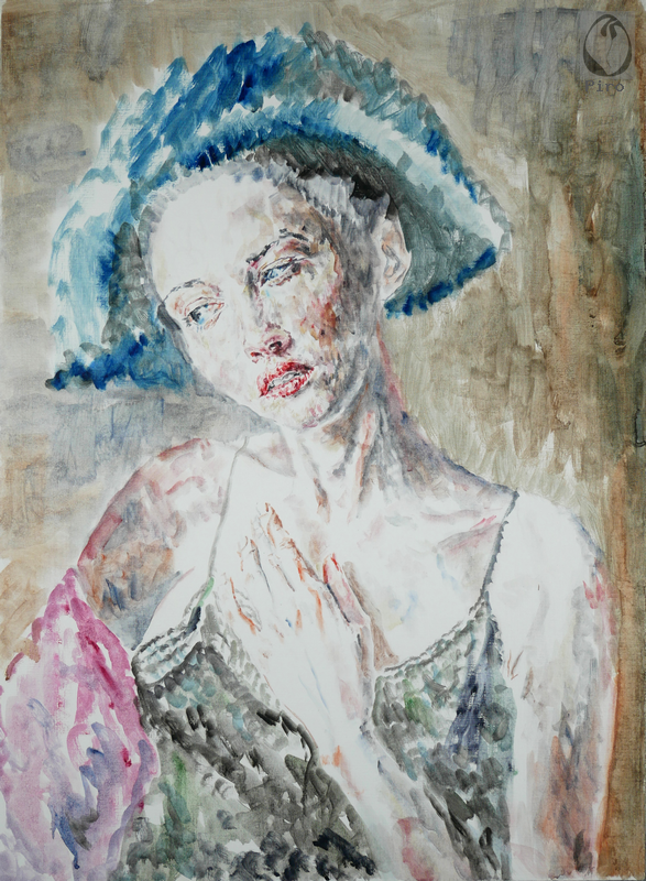 oil on paper - olio su carta di Piro